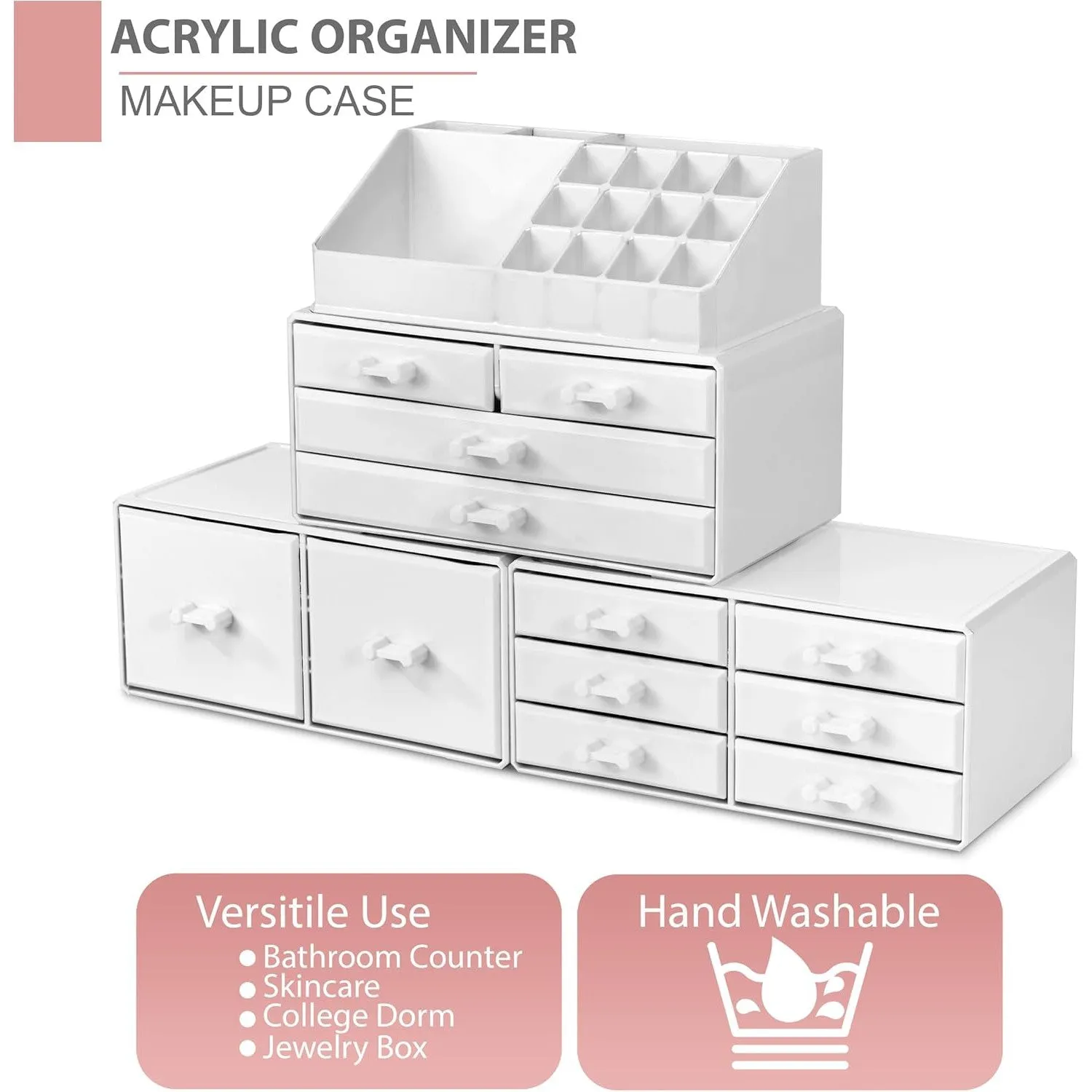 Stackable Makeup Organizer (12 Drawer)