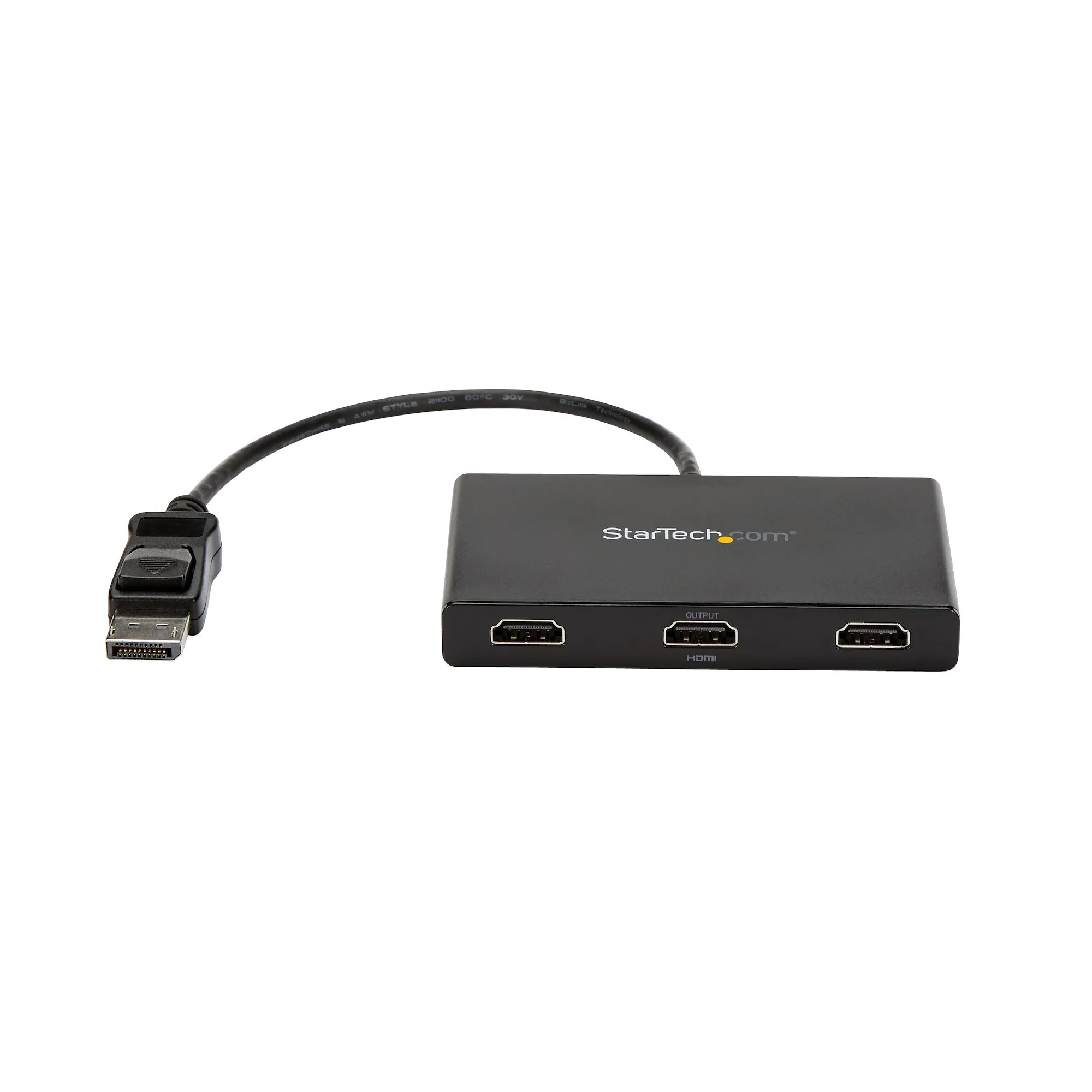 Startech.Com 3-Port Multi Monitor Adapter, Displayport 1.2 To Hdmi Mst Hub, Triple 1080P Hdmi Monitor, Video Splitter Fo