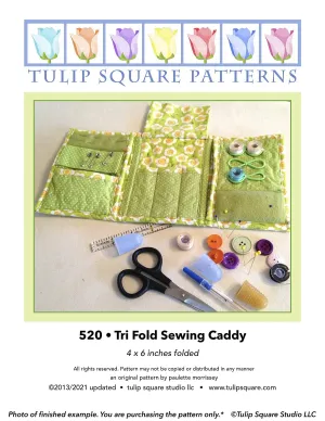 Tri Fold Sewing Caddy Downloadable Pattern