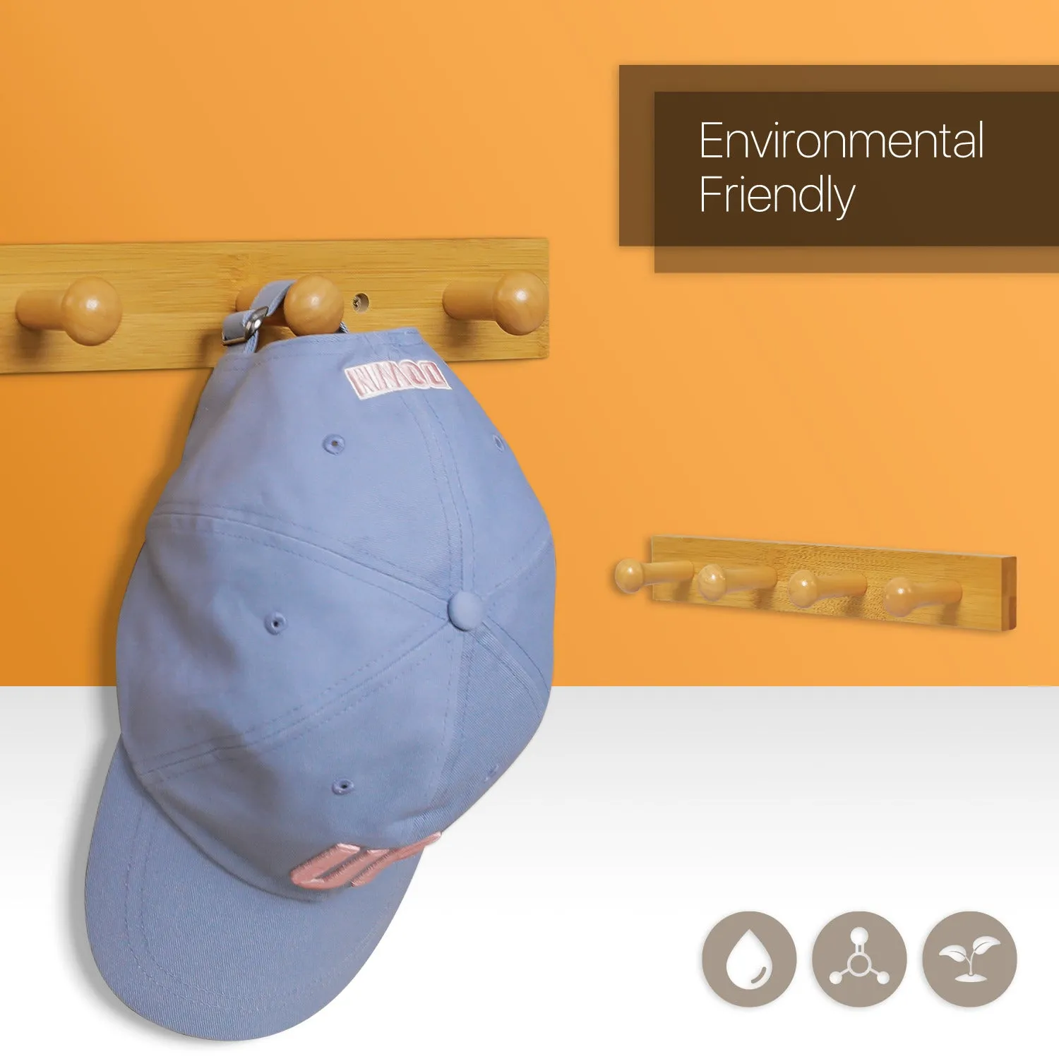 Wall Mounted Coat Hook - Natural