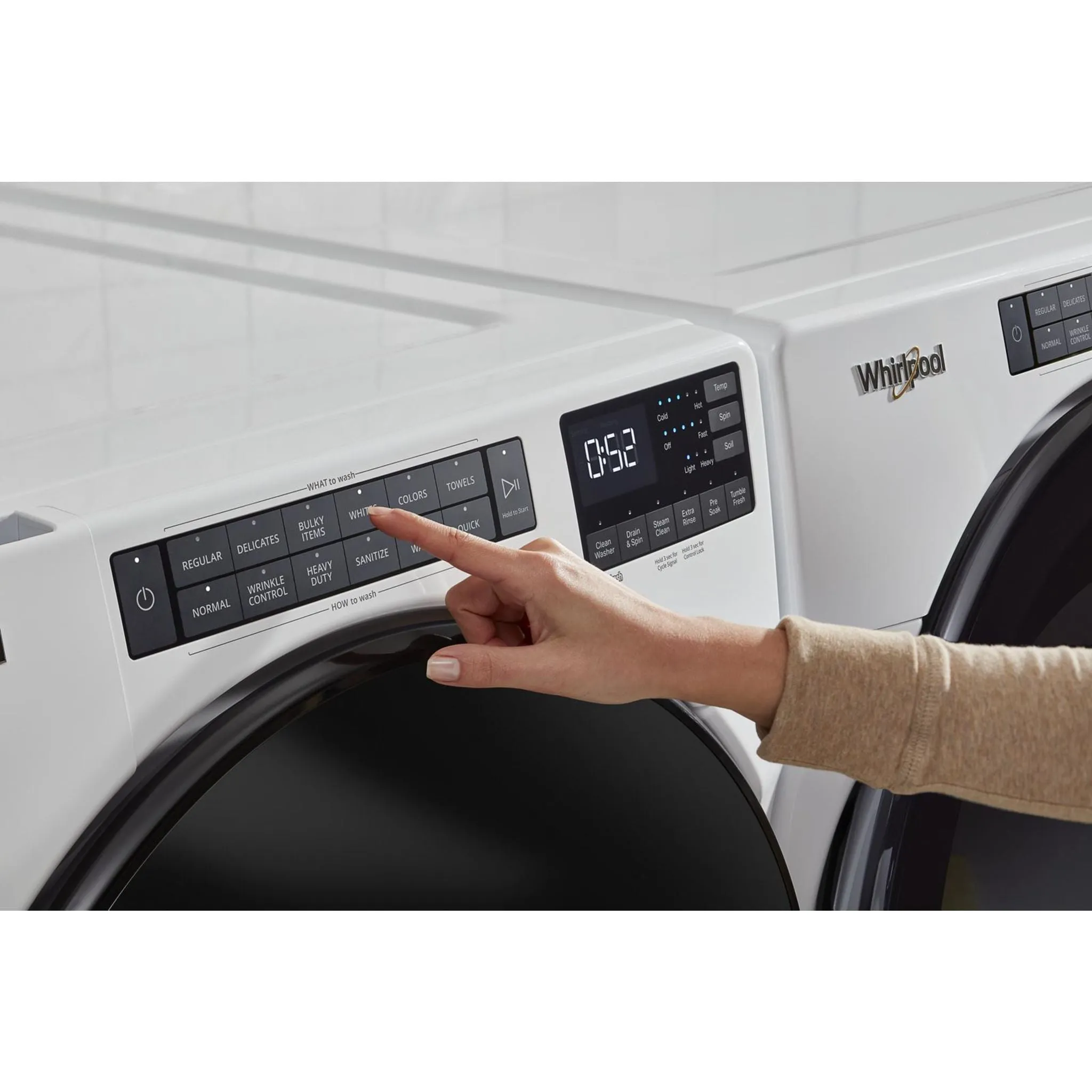 Whirlpool 5.2 cu. ft. I.E.C. Front Load Washer with Quick Wash Cycle (WFW5605MW)