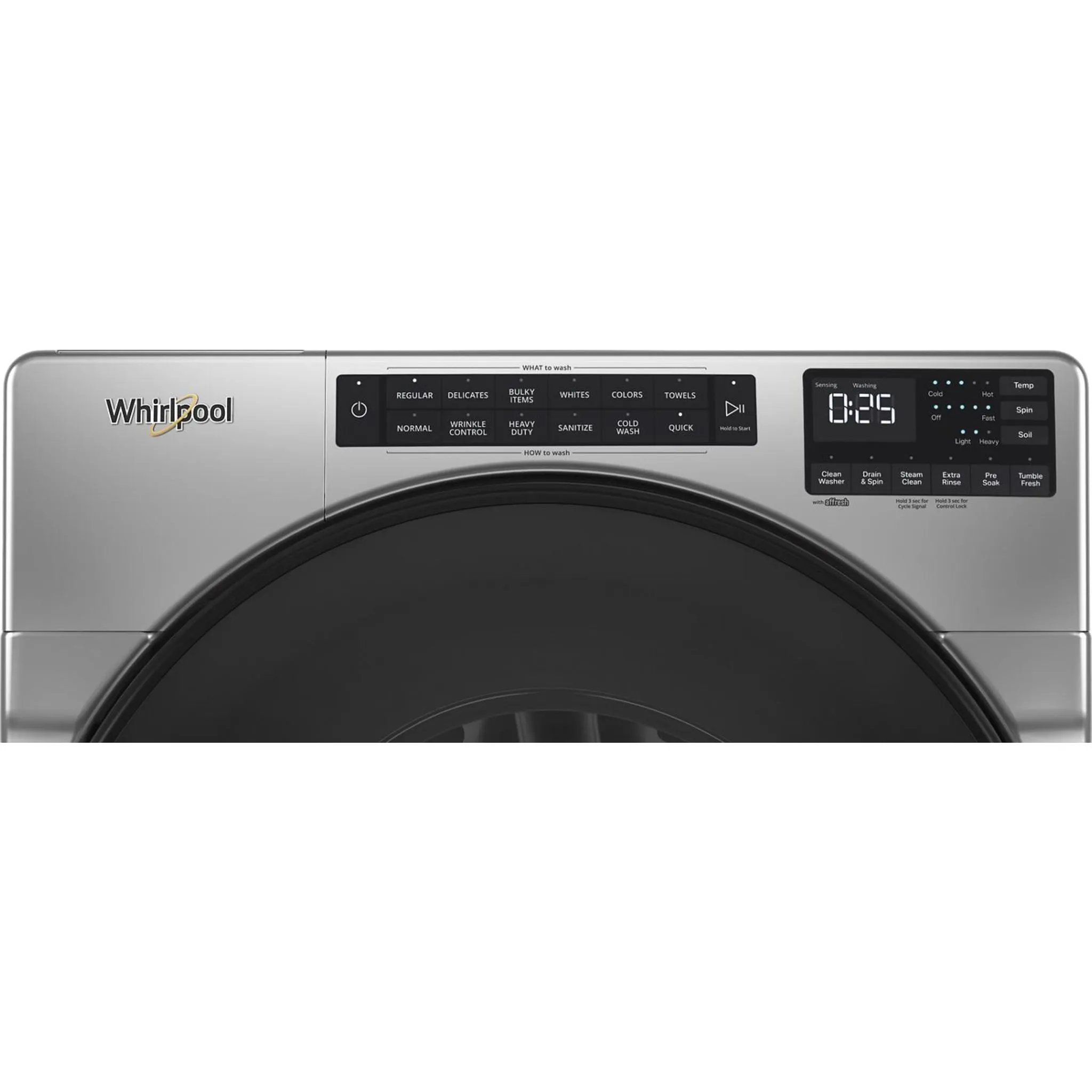 Whirlpool Front Load Washer (WFW5605MC) - Chrome Shadow