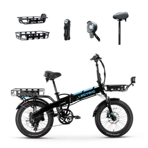 XP 3.0 Black Long-Range   FREE Cargo Baskets, Comfort Seat, Suspension Seat Post, Elite Headlight, Bike Lock ($454 Value)